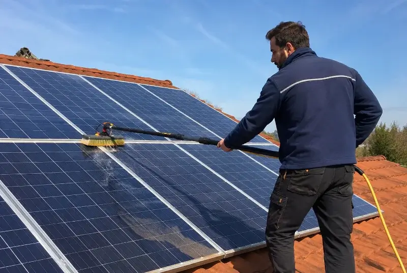 Nettoyage et entretien de panneaux solaires à Orègue